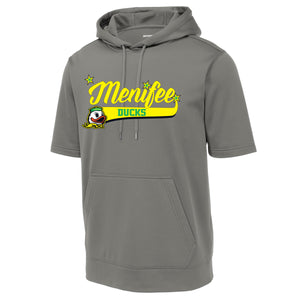 Menifee Ducks Fastpitch Sport-Tek ® Sport-Wick ® Fleece Short Sleeve Hooded Pullover