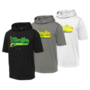 Menifee Ducks Fastpitch Sport-Tek ® Sport-Wick ® Fleece Short Sleeve Hooded Pullover