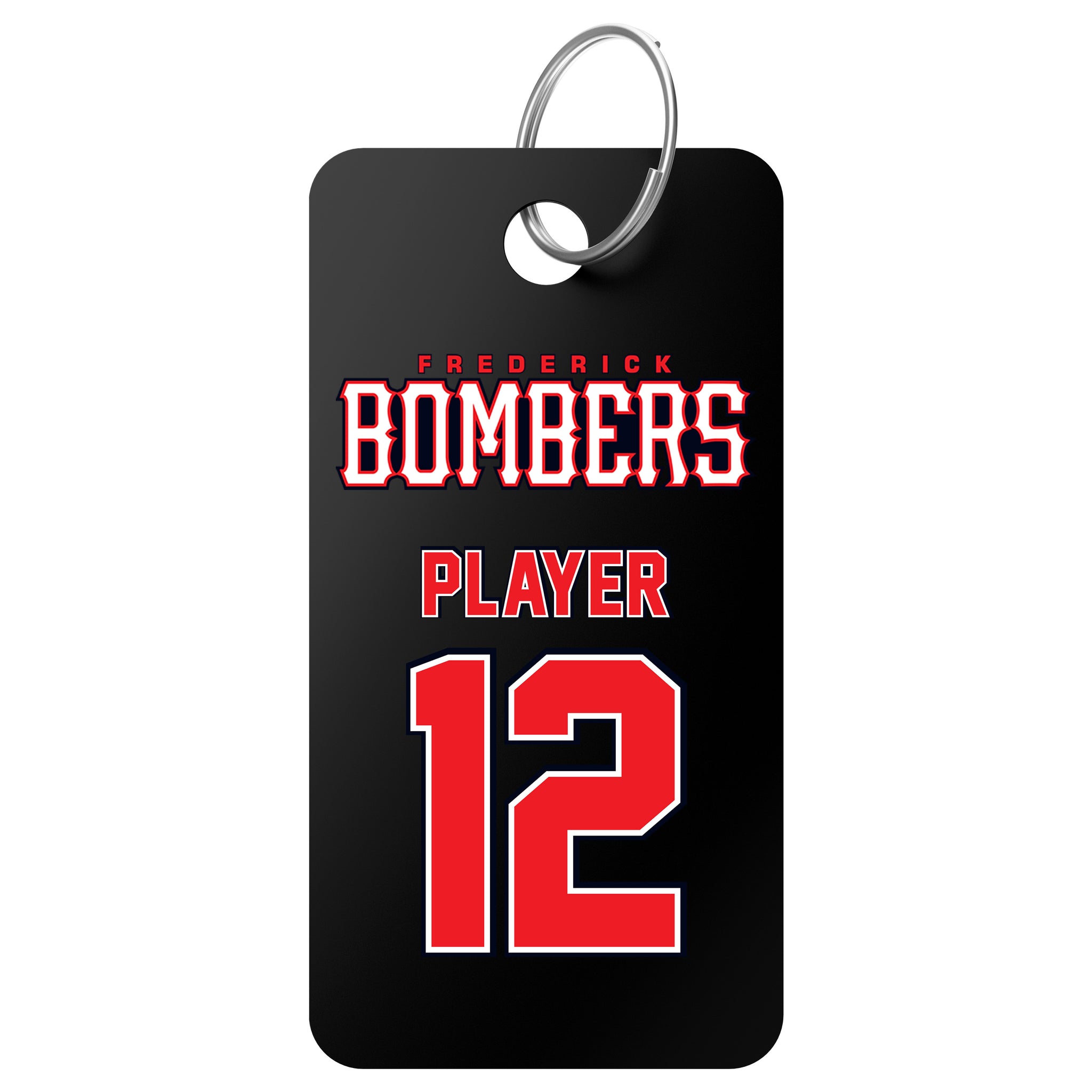 Frederick Bombers Baseball Bag Tag