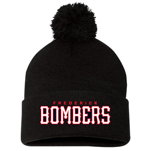 Frederick Bombers Baseball Sportsman 12" Pom-Pom Cuffed Beanie