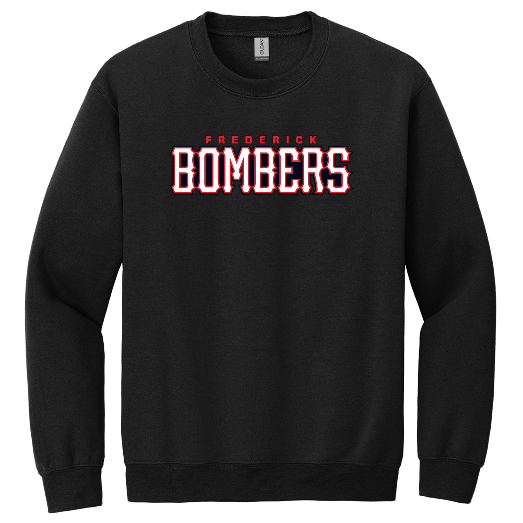Frederick Bombers Baseball Gildan® Heavy Blend™ Crewneck Sweatshirt