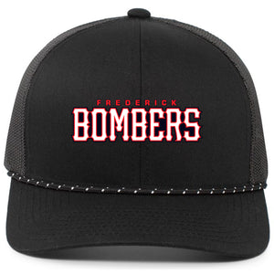 Frederick Bombers Baseball Pacific Headwear Trucker Snapback Braid Cap