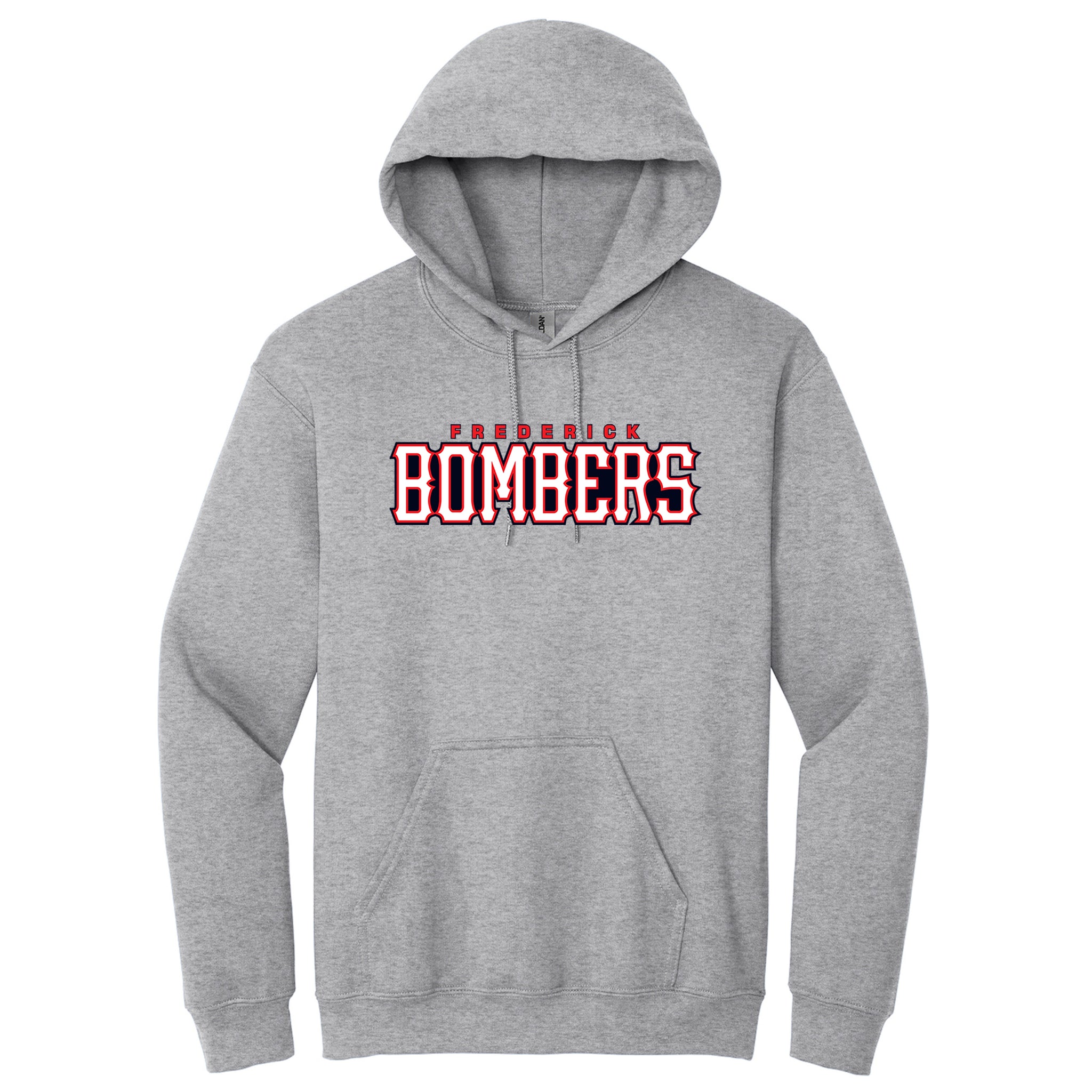 Frederick Bombers Baseball Gildan® Heavy Blend™ Hooded Sweatshirt