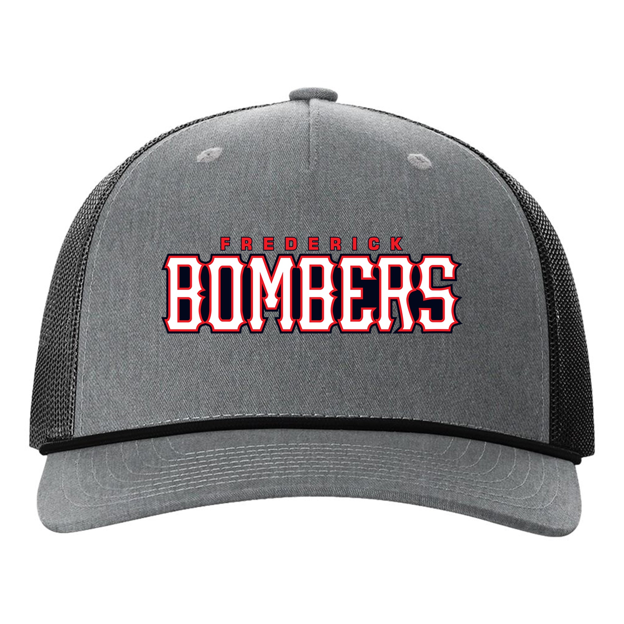 Frederick Bombers Baseball Richardson 112FPR Five Panel Trucker with Rope Snapback