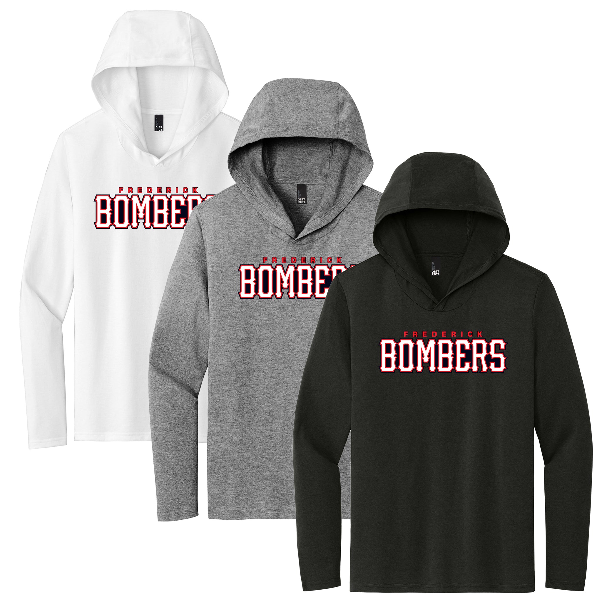 Frederick Bombers Baseball District Perfect Tri ® Long Sleeve Hoodie
