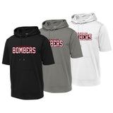 Frederick Bombers Baseball Sport-Tek ® Sport-Wick ® Fleece Short Sleeve Hooded Pullover