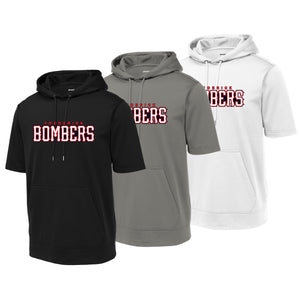 Frederick Bombers Baseball Sport-Tek ® Sport-Wick ® Fleece Short Sleeve Hooded Pullover