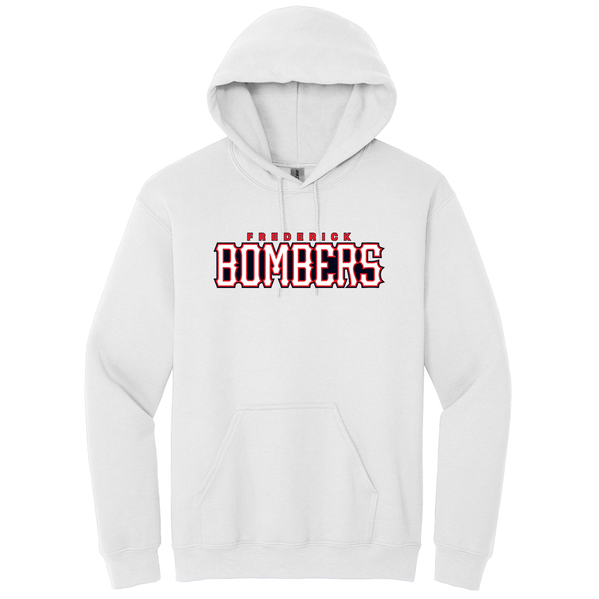 Frederick Bombers Baseball Gildan® Heavy Blend™ Hooded Sweatshirt