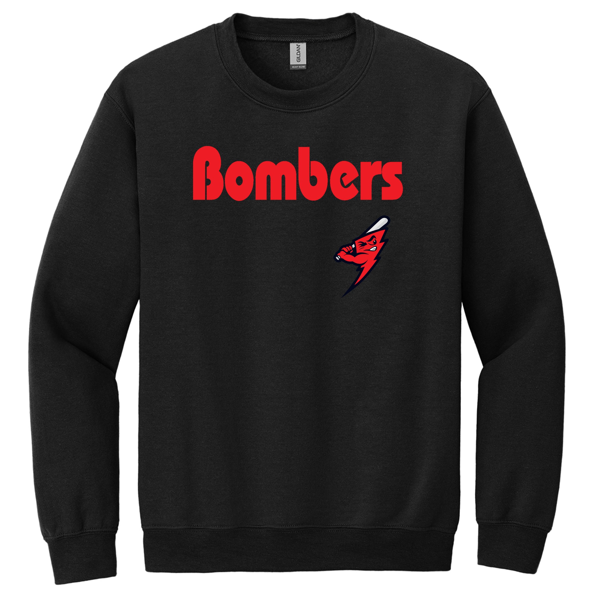 Frederick Bombers Baseball Gildan® Heavy Blend™ Crewneck Sweatshirt
