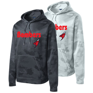 Frederick Bombers Baseball Sport-Tek® Sport-Wick® CamoHex Fleece Hooded Pullover