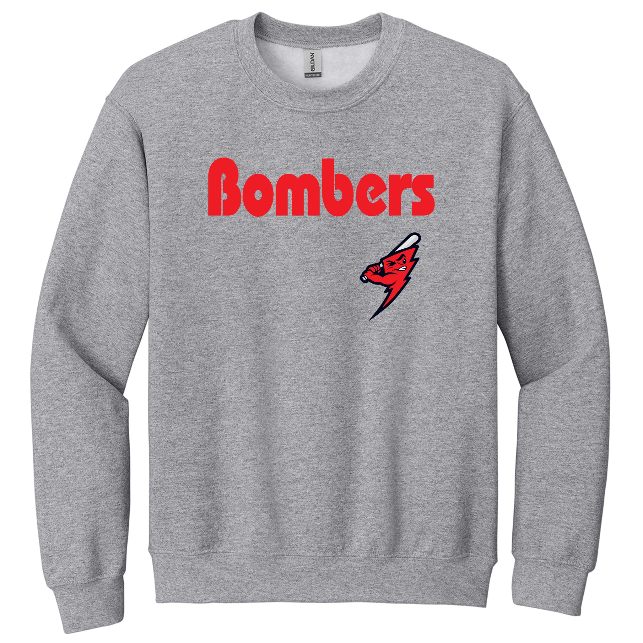 Frederick Bombers Baseball Gildan® Heavy Blend™ Crewneck Sweatshirt