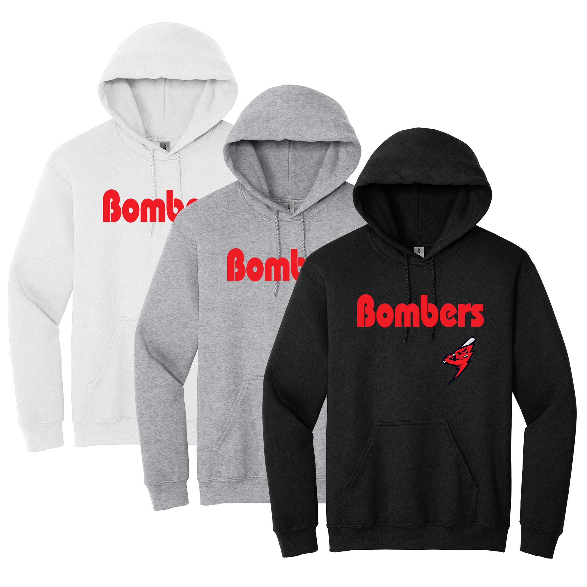 Frederick Bombers Baseball Gildan® Heavy Blend™ Hooded Sweatshirt