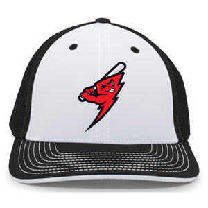 Frederick Bombers Baseball 404M Pacific Headwear Trucker Pacflex Cap