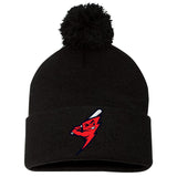 Frederick Bombers Baseball Sportsman 12" Pom-Pom Cuffed Beanie