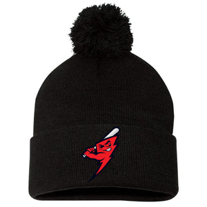 Frederick Bombers Baseball Sportsman 12" Pom-Pom Cuffed Beanie