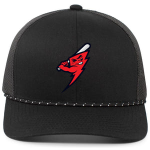 Frederick Bombers Baseball Pacific Headwear Trucker Snapback Braid Cap