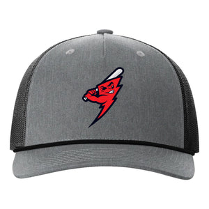 Frederick Bombers Baseball Richardson 112FPR Five Panel Trucker with Rope Snapback