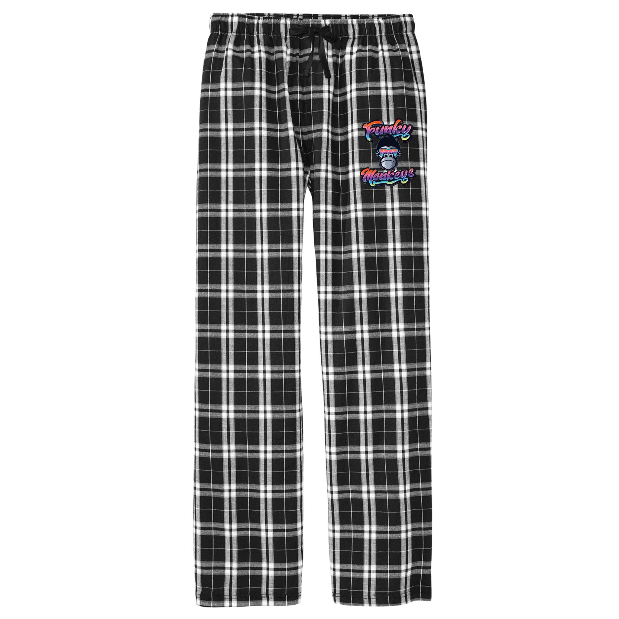 Funky Monkey Baseball Flannel Plaid Pant