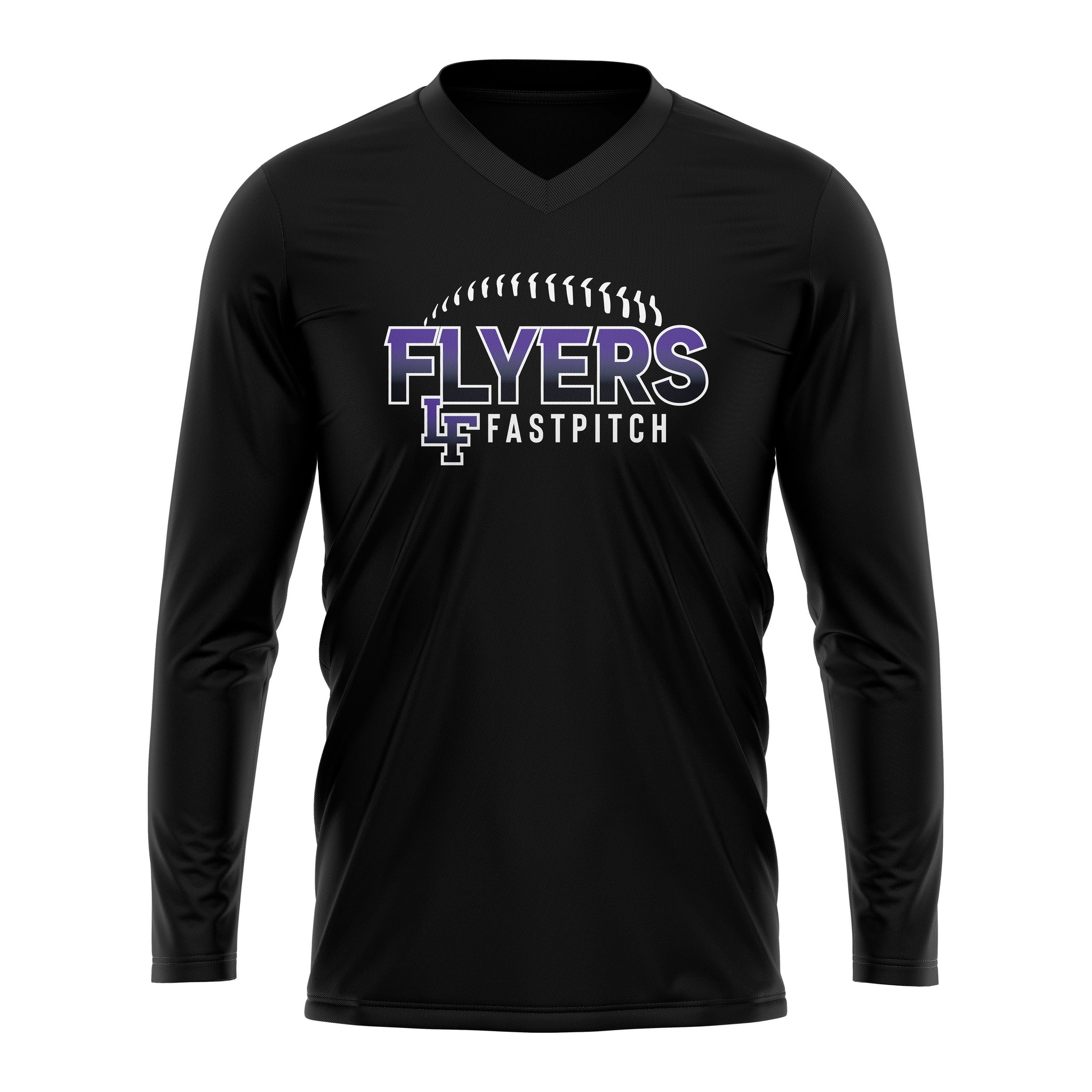 FLYERS FASTPITCH WOMENS V-NECK FULL SUB LONG SLEEVE