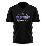 FLYERS FASTPITCH WOMENS V-NECK FULL SUB SHORT SLEEVE