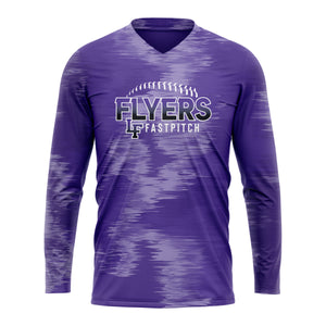 FLYERS FASTPITCH WOMENS V-NECK FULL SUB LONG SLEEVE