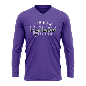 FLYERS FASTPITCH WOMENS V-NECK FULL SUB LONG SLEEVE