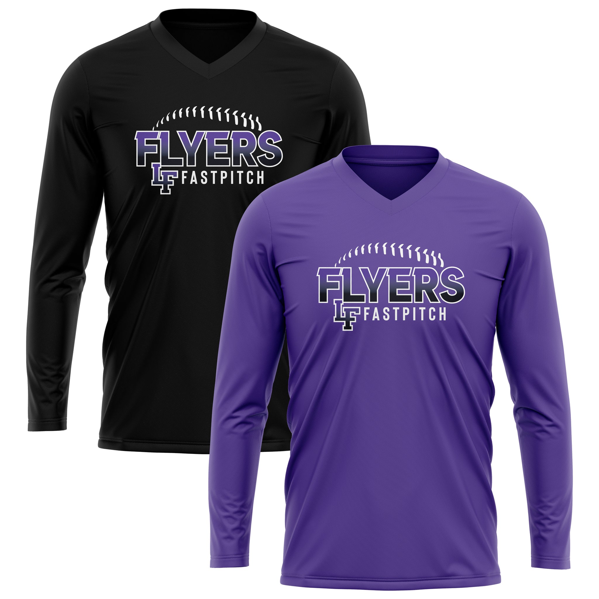 FLYERS FASTPITCH WOMENS V-NECK FULL SUB LONG SLEEVE