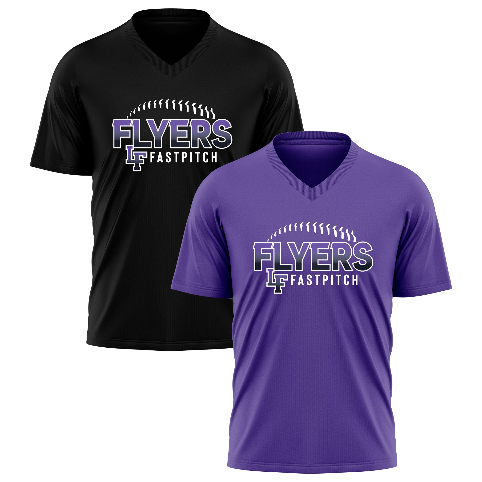 FLYERS FASTPITCH WOMENS V-NECK FULL SUB SHORT SLEEVE