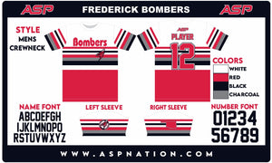 Frederick Bombers Baseball Mens/Boys Full Sublimation Uniform Short Sleeve