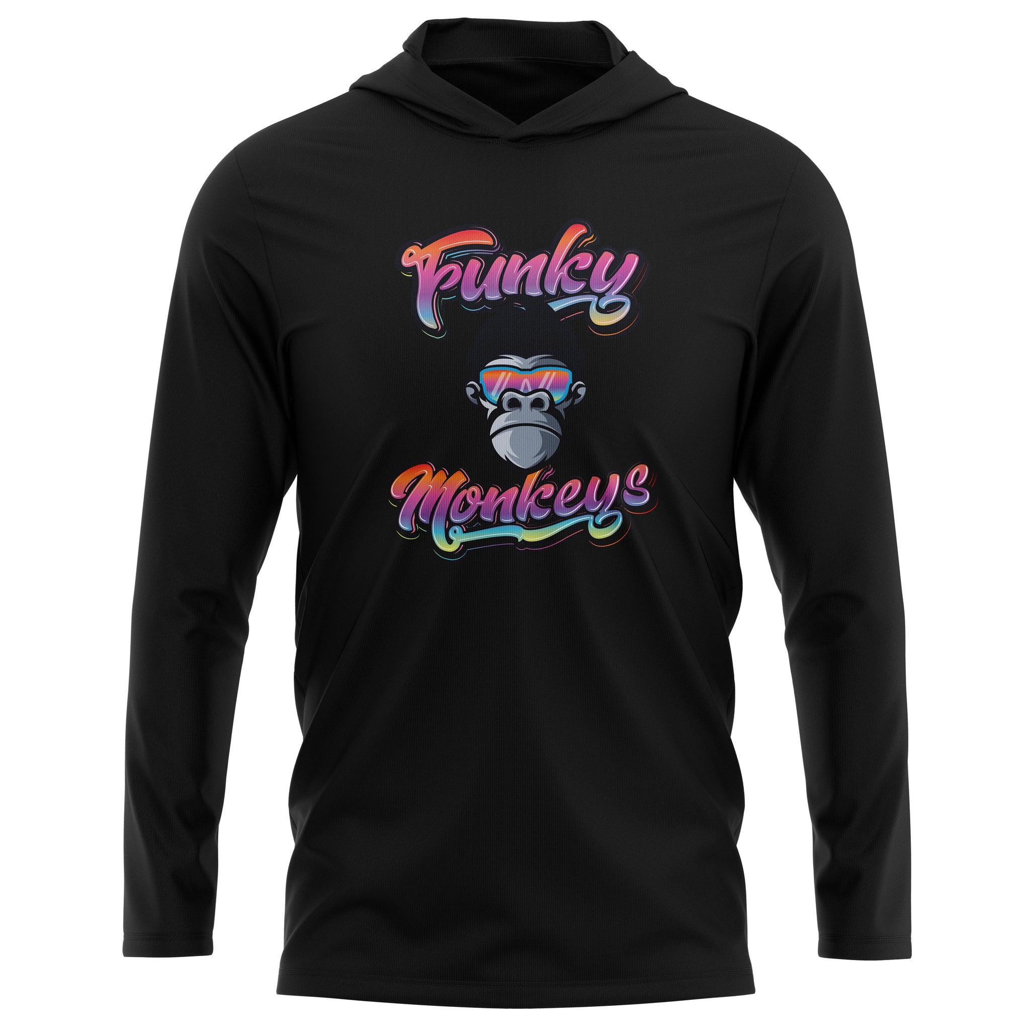 FUNKY MONKEYS BASEBALL TRI-BLEND LONG SLEEVE HOODIE