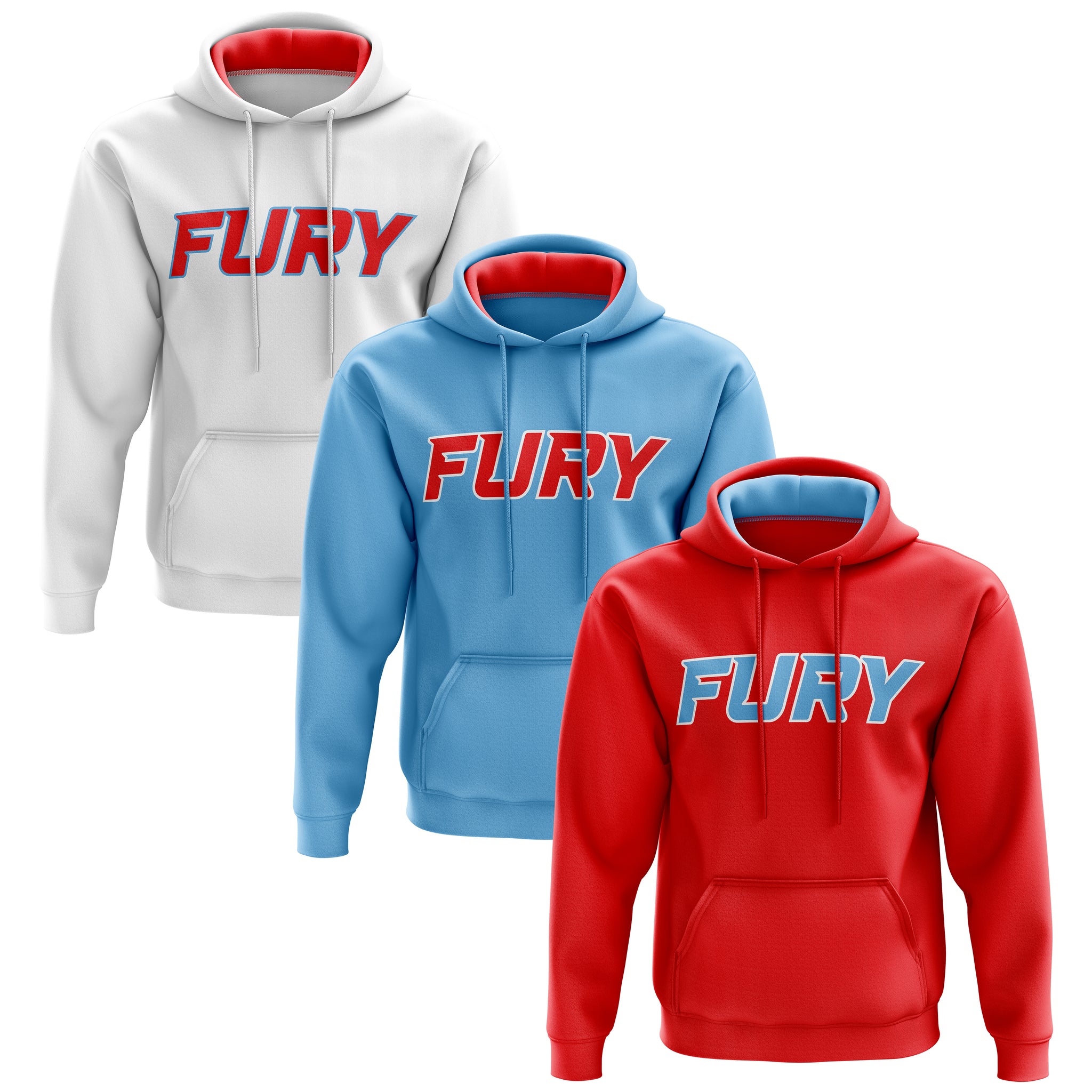 FURY BASEBALL MENS FULL SUB HOODIE