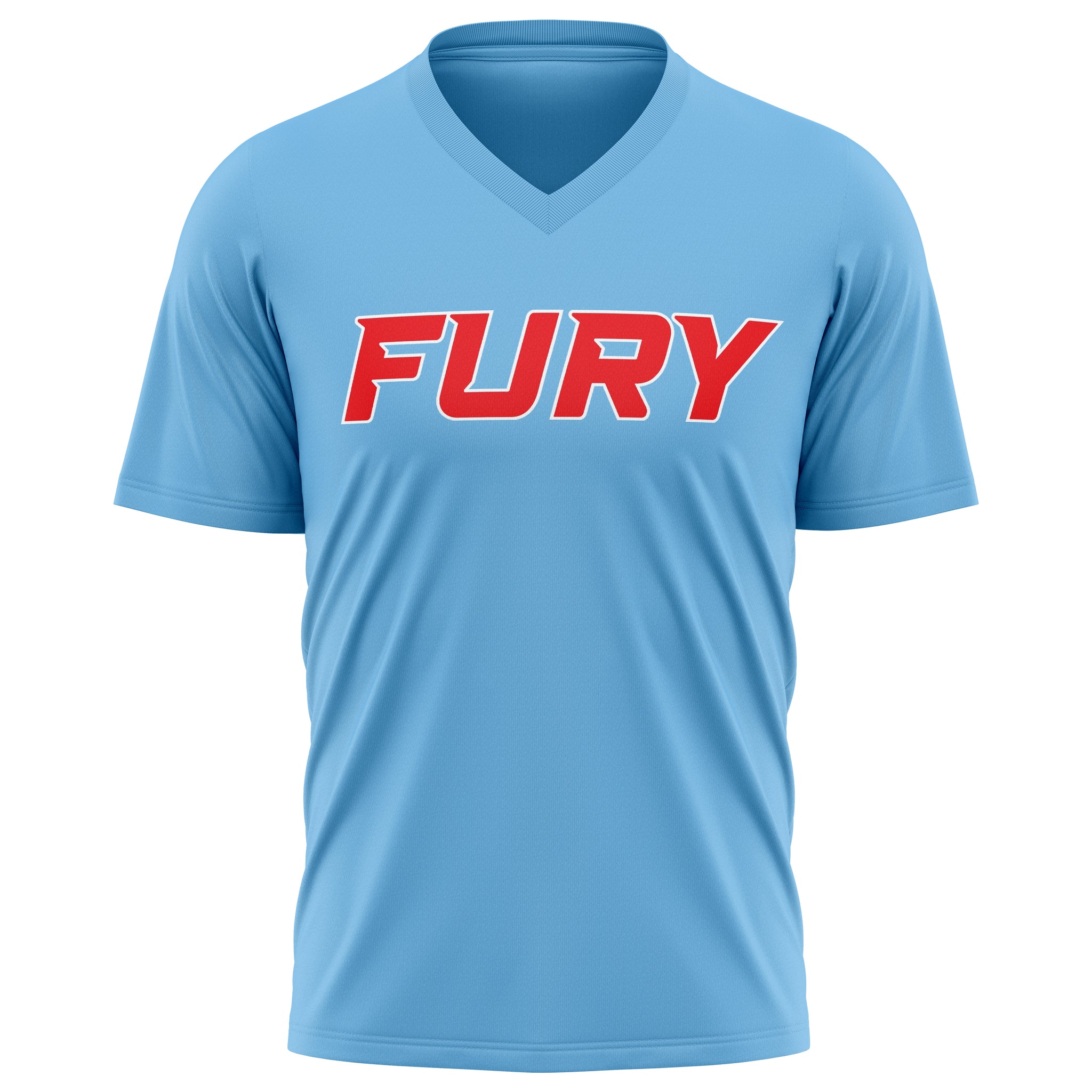 FURY BASEBALL WOMENS V-NECK FULL SUB SHORT SLEEVE