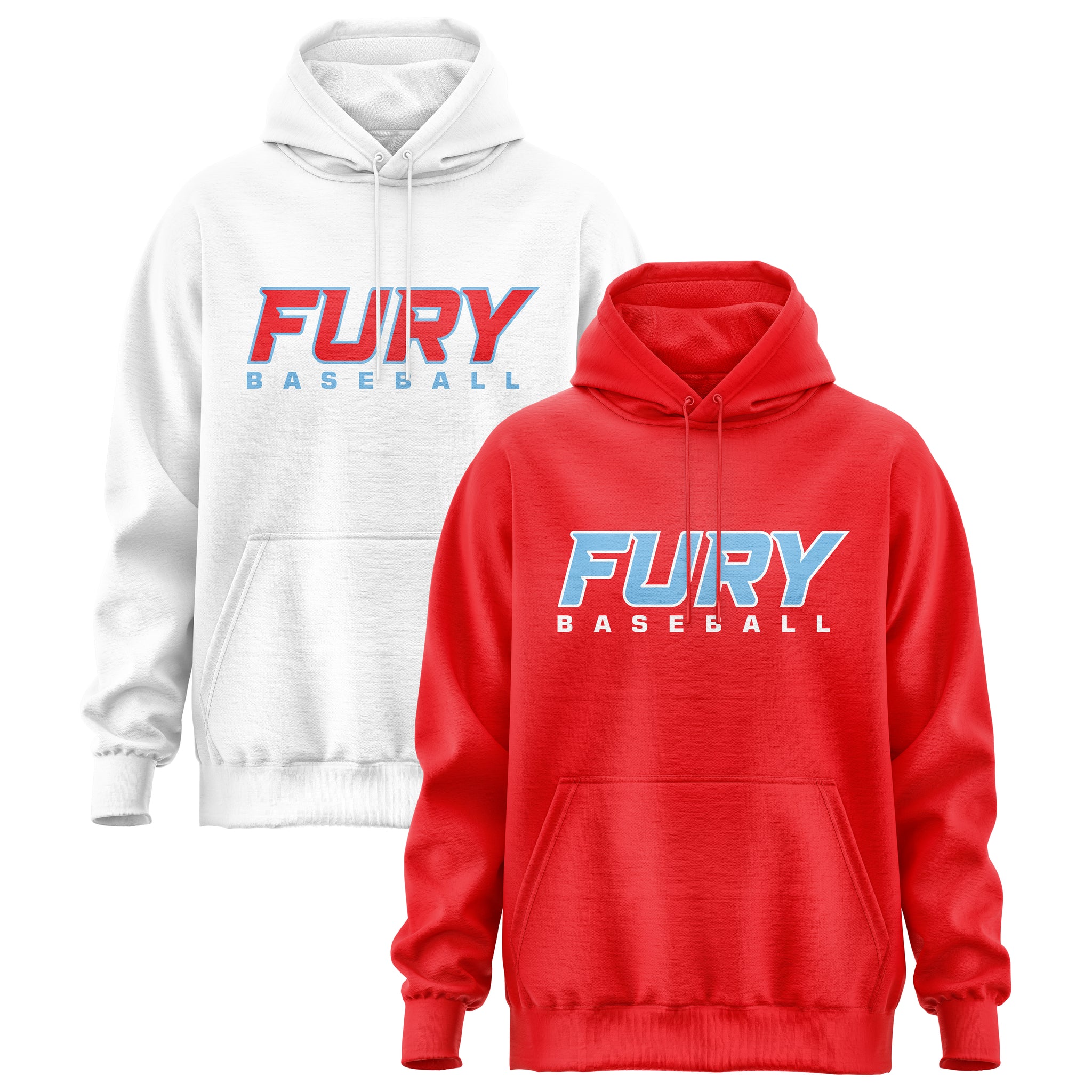 FURY BASEBALL FLEECE HOODIE