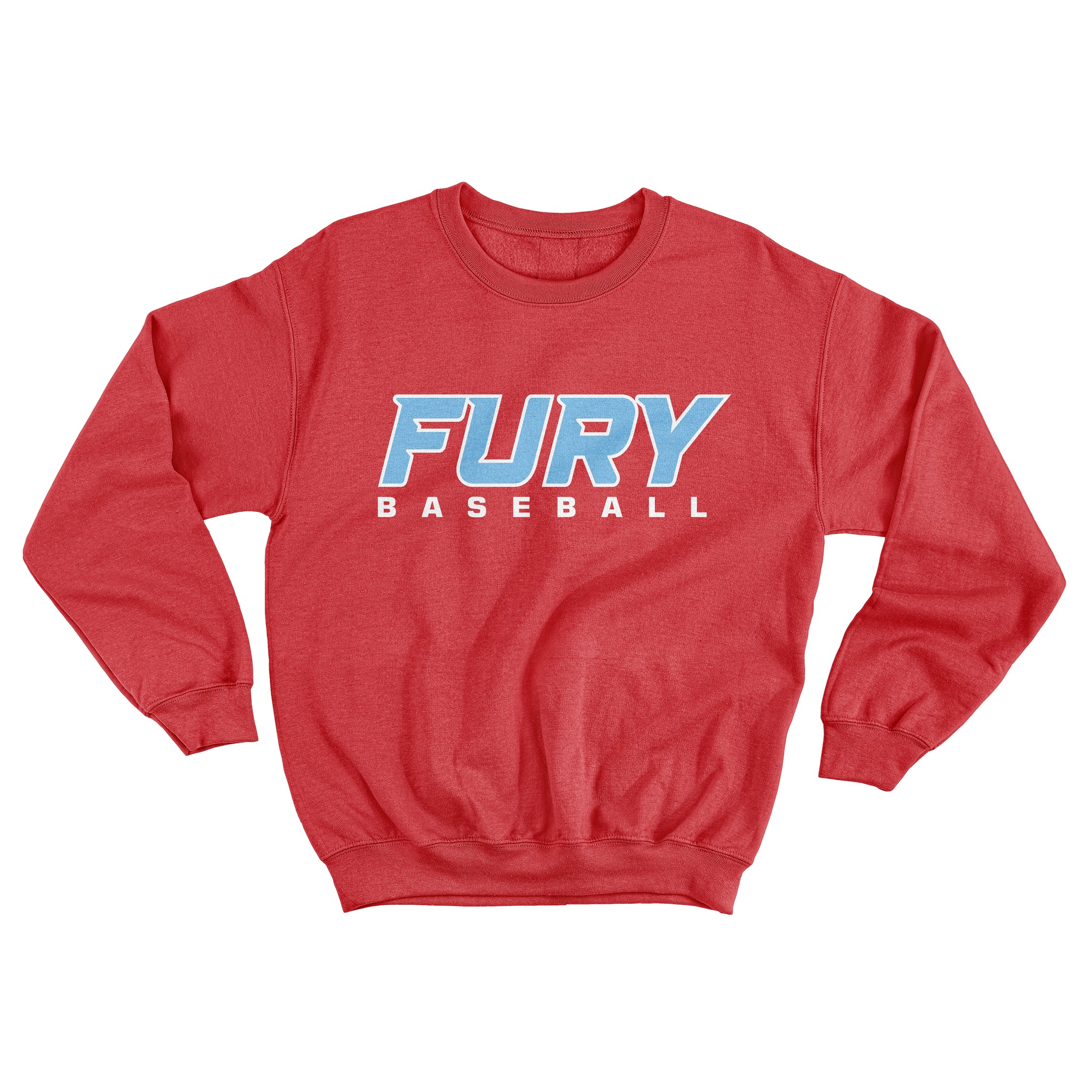 FURY BASEBALL FLEECE CREWNECK SWEATSHIRT