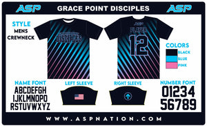 GracePoint Disciples Mens Full Sublimation Uniform Short Sleeve