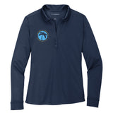 Island Deliveries Port Authority® Women's Silk Touch™ Performance Long Sleeve Polo