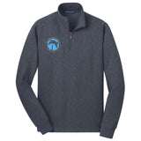 Island Deliveries Port Authority® Slub Fleece 1/4-Zip Pullover