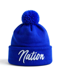 ASP Nation Pom-Pom Cuffed Beanie