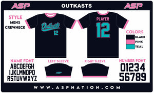 Outkasts Fastpitch Mens/Boys Full Sublimation Short Sleeve