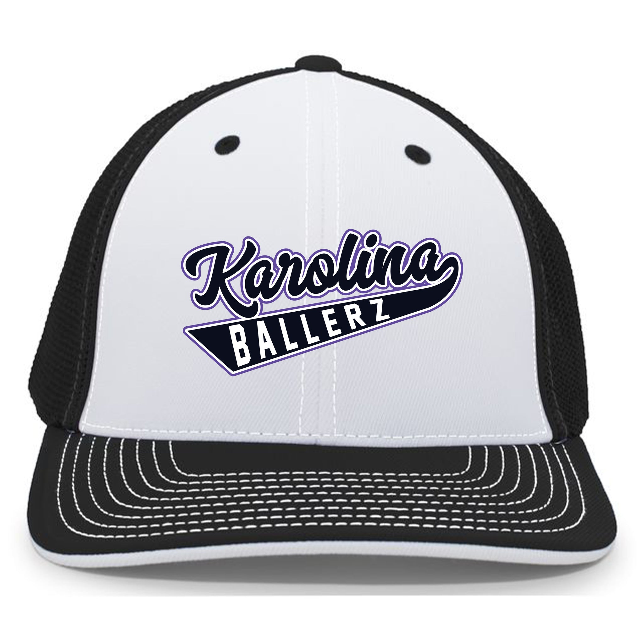 Karolina Ballerz Fastpitch 404M Pacific Headwear Trucker Pacflex Cap