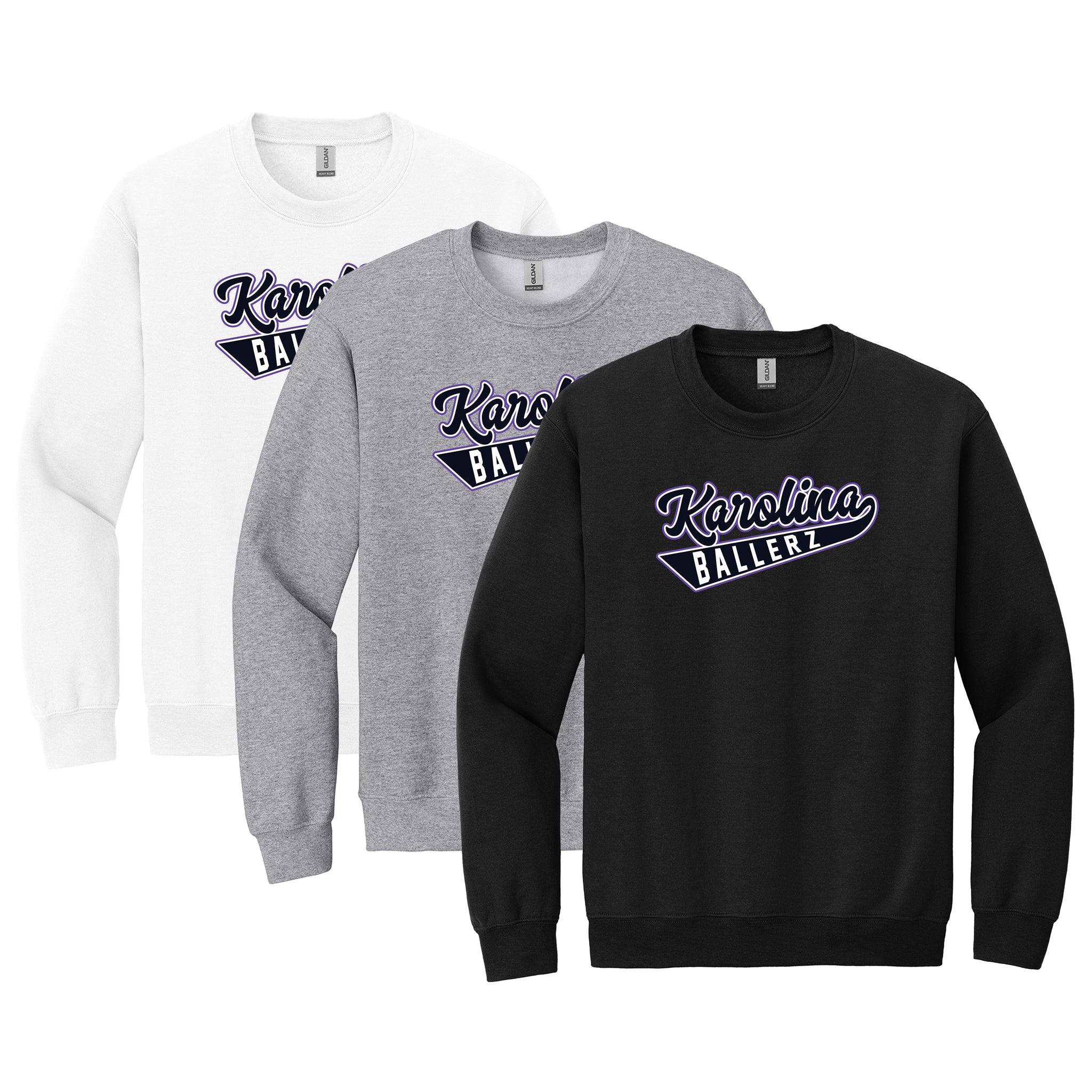 Karolina Ballerz Fastpitch Gildan® Heavy Blend™ Crewneck Sweatshirt