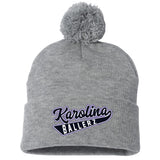 Karolina Ballerz Fastpitch Sportsman 12" Pom-Pom Cuffed Beanie