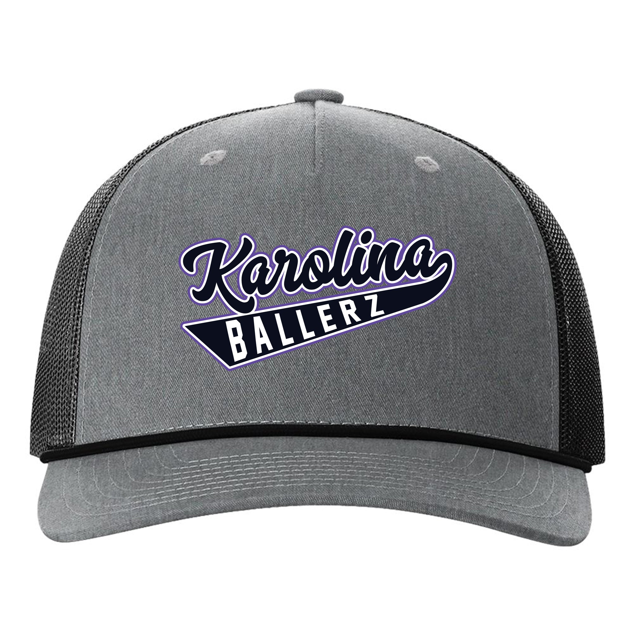 Karolina Ballerz Fastpitch Richardson 112FPR Five Panel Trucker with Rope Snapback