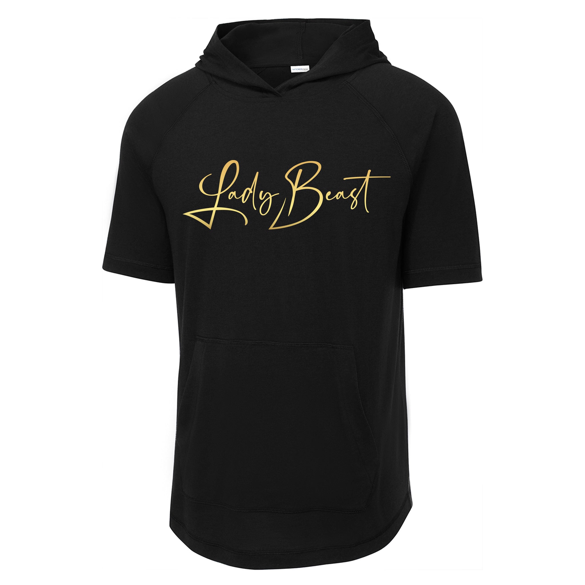 Lady Beast Sport-Tek ® PosiCharge ® Tri-Blend Wicking Short Sleeve Hoodie