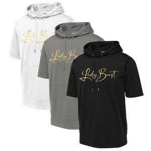 Lady Beast Sport-Tek ® Sport-Wick ® Fleece Short Sleeve Hooded Pullover