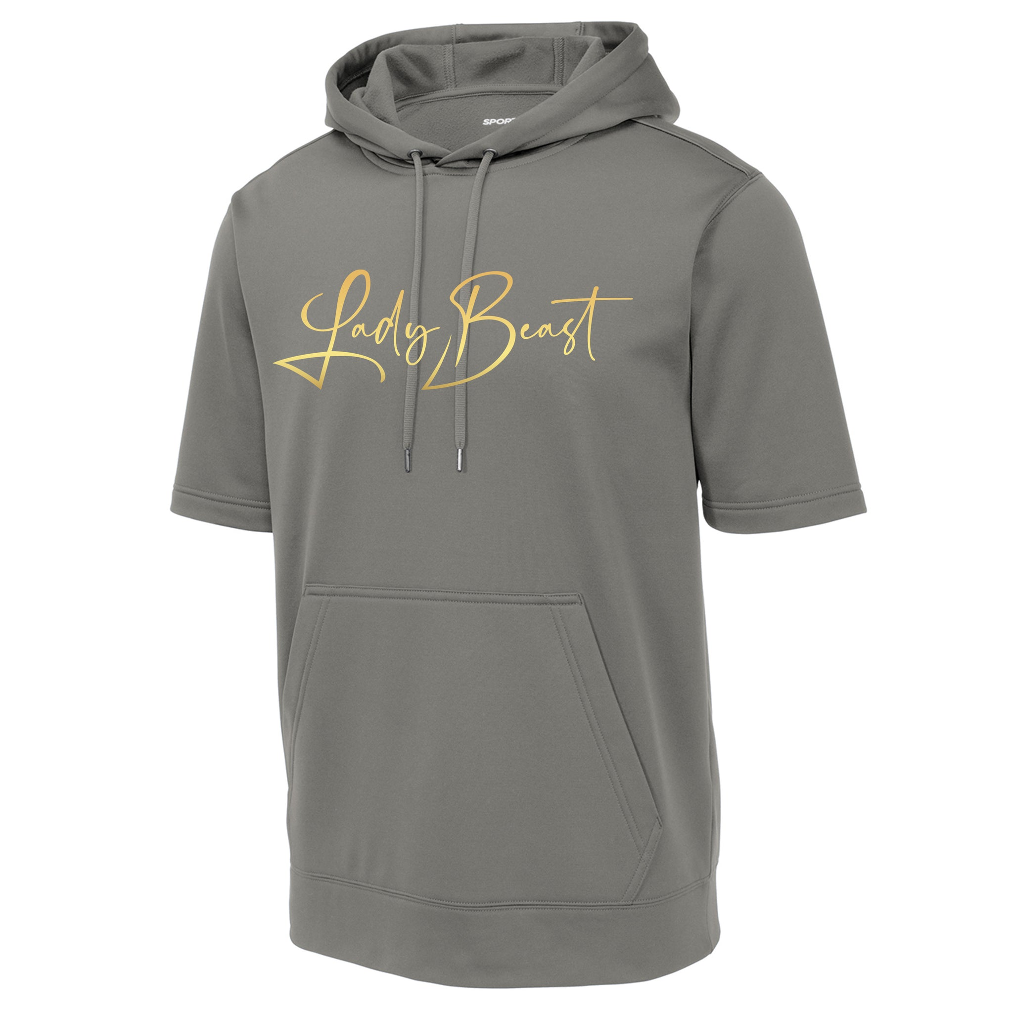 Lady Beast Sport-Tek ® Sport-Wick ® Fleece Short Sleeve Hooded Pullover