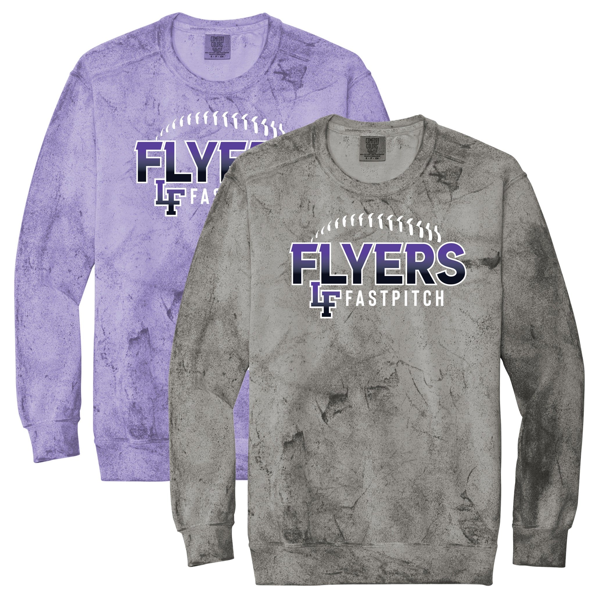 Little Flyers Fastpitch Color Blast Crewneck Sweatshirt