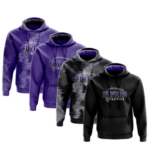 Little Flyers Fastpitchl Mens/Boys Full Sublimation Hoodie