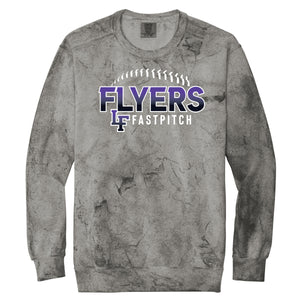 Little Flyers Fastpitch Color Blast Crewneck Sweatshirt