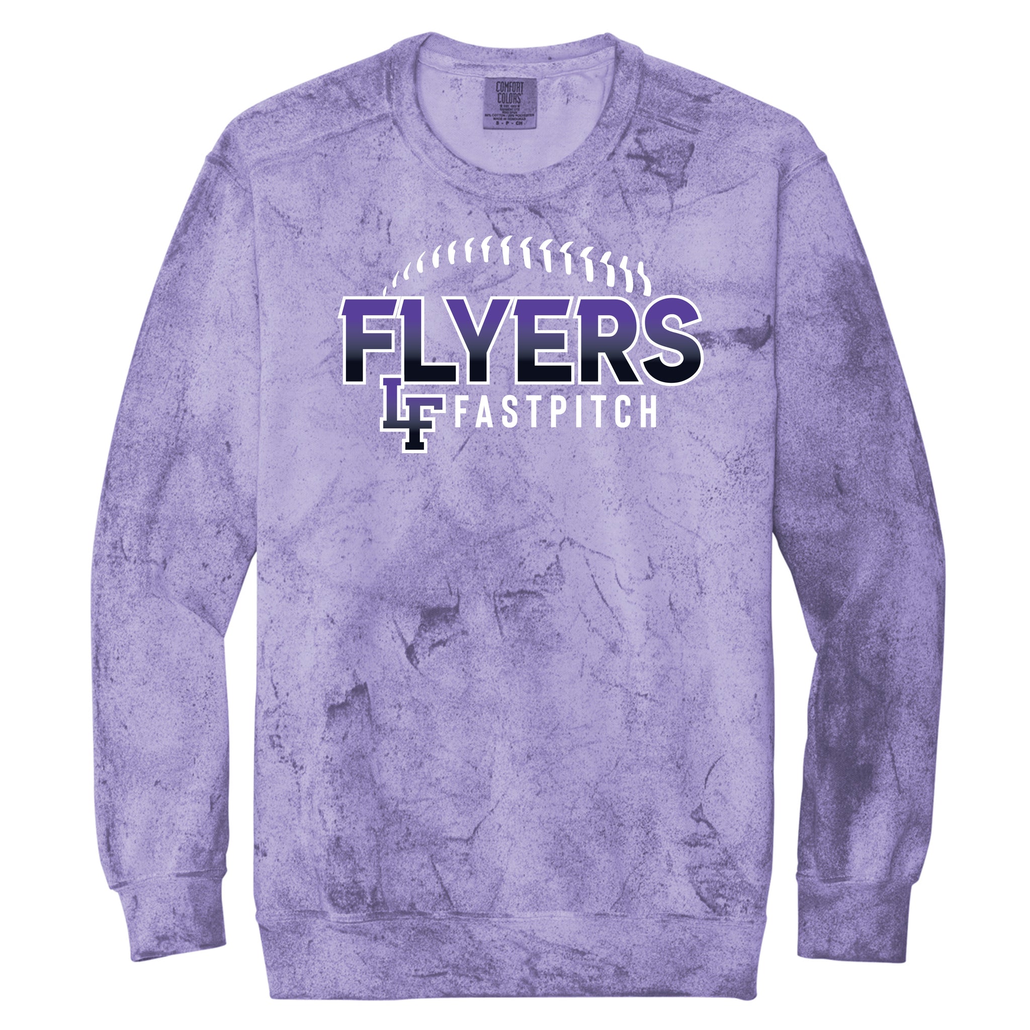 Little Flyers Fastpitch Color Blast Crewneck Sweatshirt